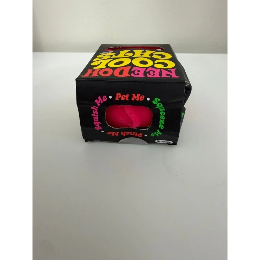 Schylling NeeDoh Cool Cats Unisex OS Pink Squishy Fidget Stress Ball NEW